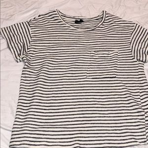 Blank Paige striped pocket tee